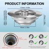 Proxima 3in1 Kitchen Sink Drain Strainer, 304 Stainless Steel Pop