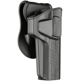 1911 5" Full Size Holster, OWB Holster for 1911 Colt/Elite Force/GSG/Kimber/Springfield/Remington/RIA ARM/Ruger SR1911 - Index Finger Released | Adjust Cant | Autolock | Matte Finish -RH