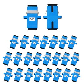 PklzNet 25PCS 5dB SC-UPC Flange Fiber Optical attenuators Single Mode, Female to Female singal Attenuation Connector Fixed Direct Insert Adapter