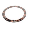 Watch Bezel Insert 38mm Black Base Rose Gold Digit Ceramic