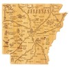 Totally Bamboo Destination Arkansas State Shaped Cutting Board, Charcuterie and