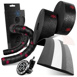 Handlebar Tapes, Cycling Handlebar Tape, Bicycle Handlebar Tape, Handlebar Tapes with End Plugs, Bicycle Handlebar Tape for MTB Road Bike, Bicycle Handlebar Tape, Non-Slip and Shock-Absorbing Grip