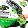 Tietoc Chainsaw 6 Inch Mini Electric Chainsaw Cordless Battery Powered,