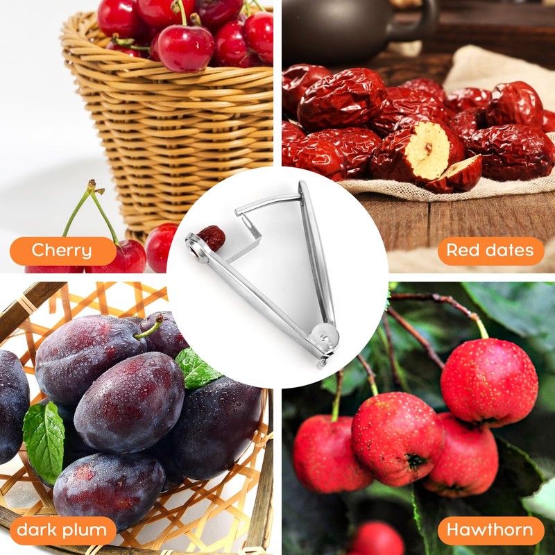 YYTECH Cherry Pitter, Cherry Stone Pitter for Kitchen Ready Pitted