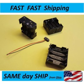 UN brand 8 AA battery box --- means 8 AA batteries fit in this ONE box --- 1 x box / pack