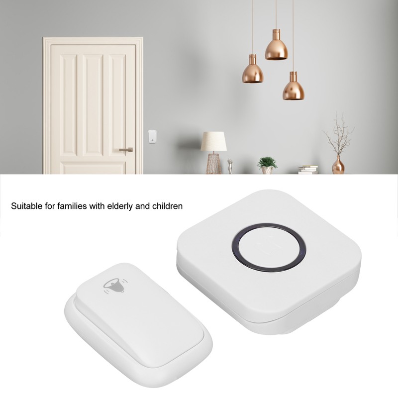 Long Distance Wireless Doorbell Self Powered Waterproof Door Bell Pager