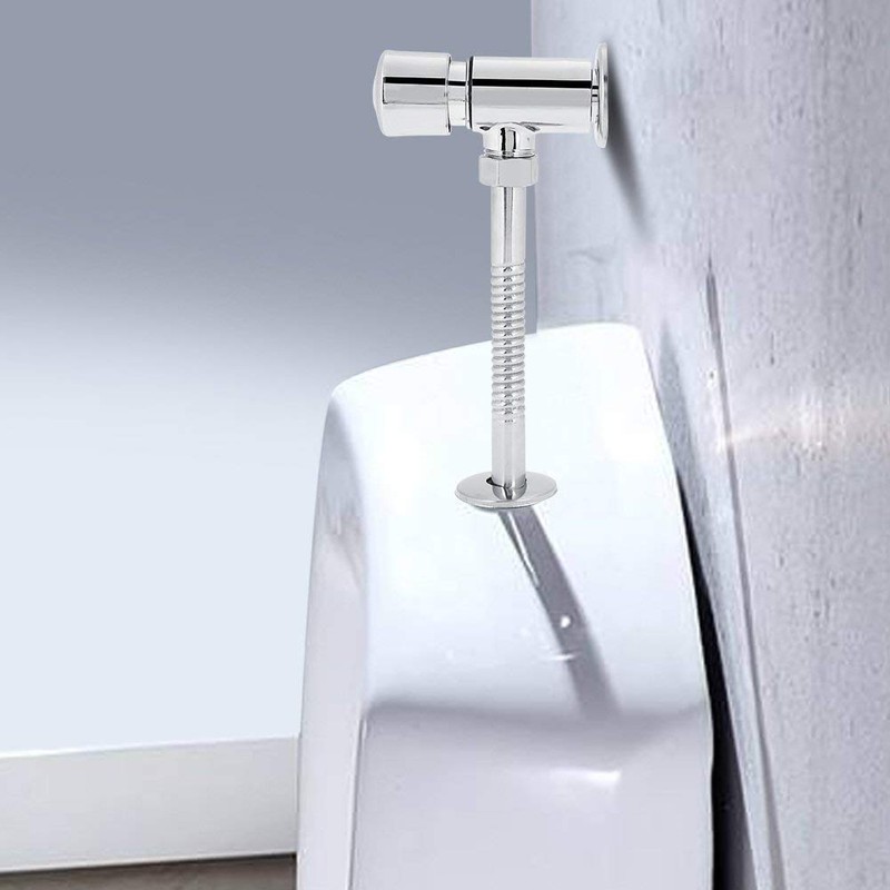Urinal Flush Valve, Durable Zinc Alloy Flush Valve Bathroom Toilet