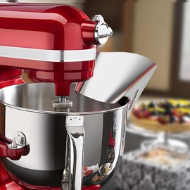 Pouring Chute for KitchenAid Stand Mixer Stainless Steel Bowl, Premium Stainless Steel for Kitchen Aid