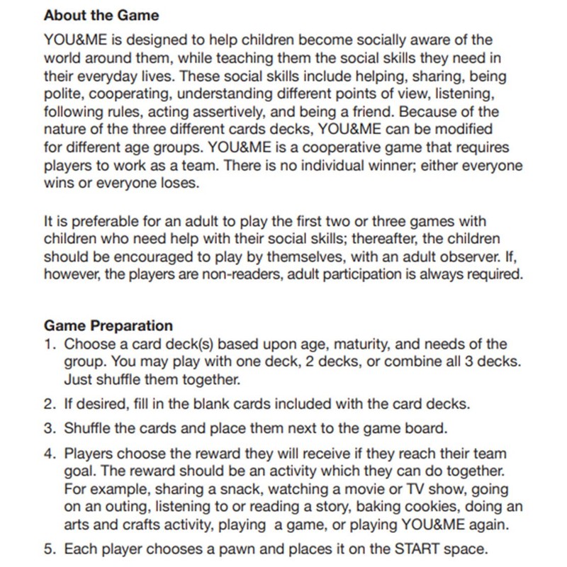 You & Me: A Game That Teaches Social Skills and