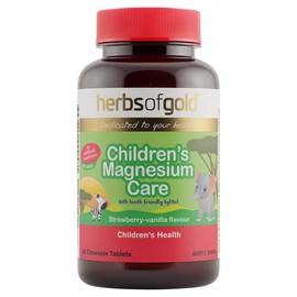 Herbs of Gold Children's Magnesium Care 60 Chewable Tablets