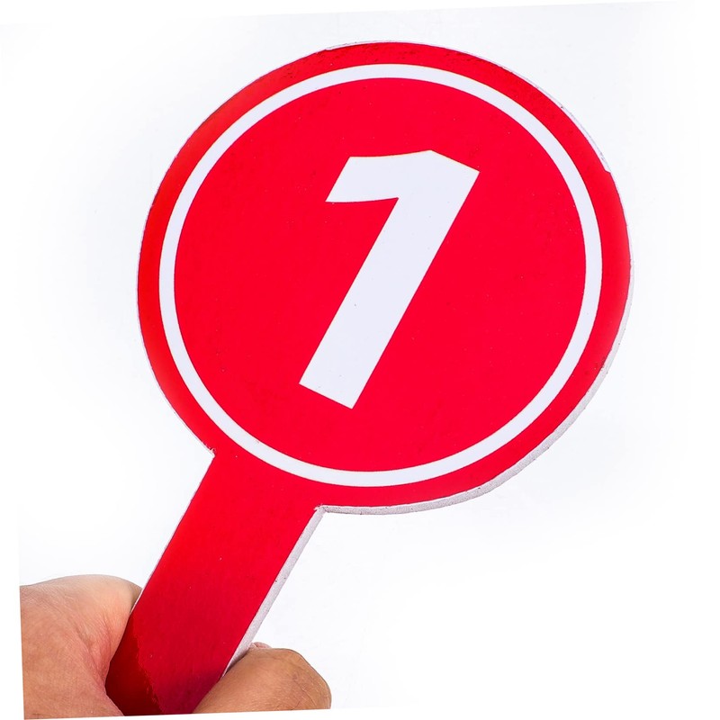 ARTIBETTER 10Pcs Multi Use Scoreboards Handheld Score Paddles for Voting