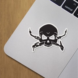 Decal Stickers of Welder Skull Skeleton Head Premium Indoor (No Waterproof) Vinyl Decal Stickers for Laptop Phone Accessory Helmet Car Window Mug Tuber Cup Door Wall Decoration ANDVER358720bBL