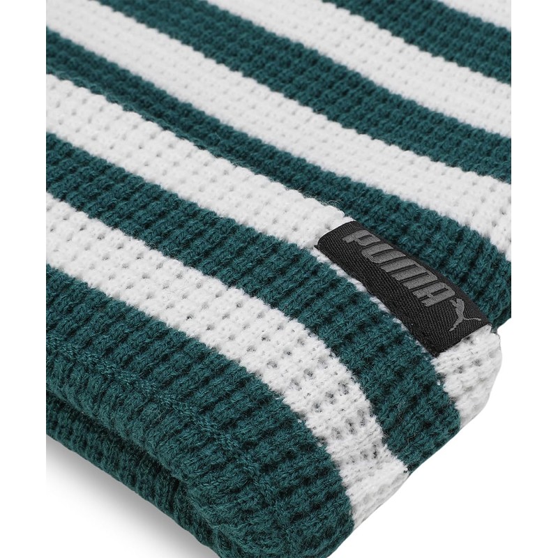 Puma Classics Mid Fit Beanie 025677 Knit Hat, Cold Green/Puma