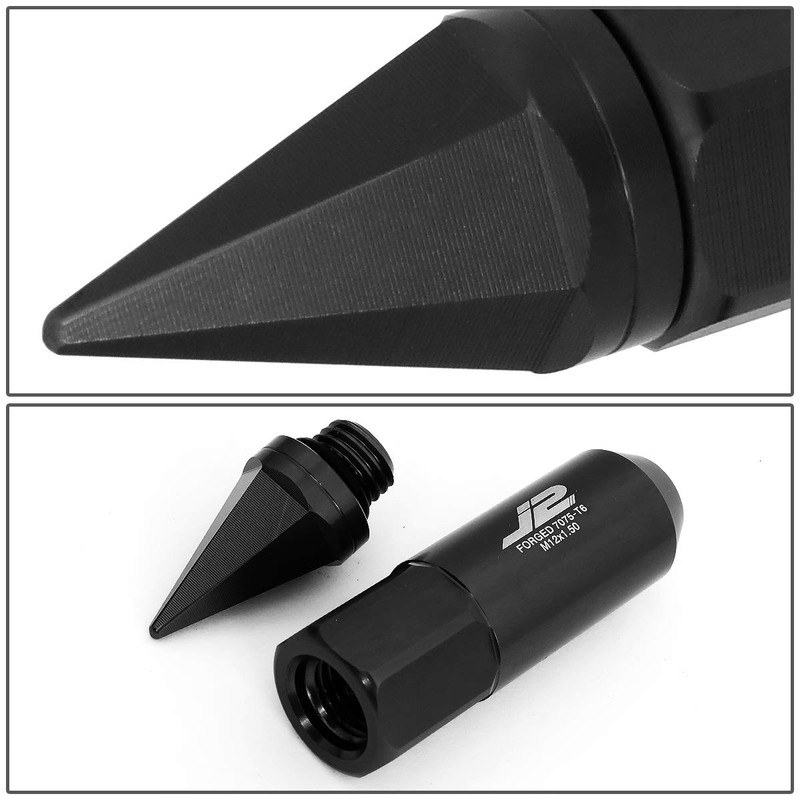 J2 Engineering LN-T7-017-15-BK Black 7075 Aluminum M12X1.5 20Pcs L: 90mm