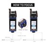 450nm 20W Laser Module Adjustable Focal Length Laser Engraving Head