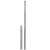 com-four® 2 x Foldable Stainless Steel Straws, Rustproof and Reusable,