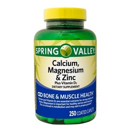 Calcio  Magnesio  Zinc  Vitamina D3  250 Caps  Premium