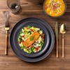 LERATIO Stoneware Dinnerware Sets for 6,Handcarft Ceramic Plates and Bowls