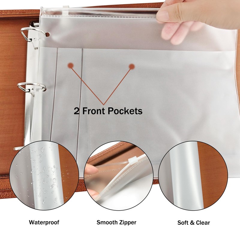 LLi Cufite 3 Rings Check Binder for End-Stub Deskbook Checks,