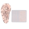17cm Ear Point Probe 600pcs Auricular Patches Silicone Ear Model
