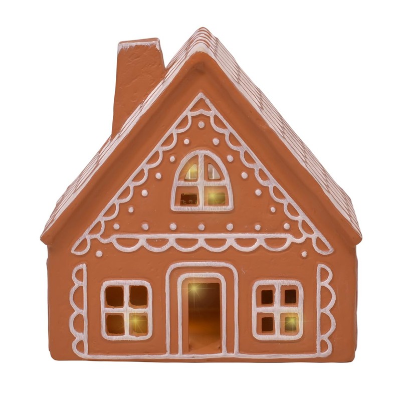Mark Feldstein & Associates Ceramic Iced Gingerbread Houses Holiday Pre