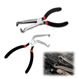 Upgraded 37960 Electrical Disconnect Pliers, 8in Automotive Tools Electrical Connector Pliers, Automotive Tools for Push Tab Style Plugs (Straight+60 Degree)