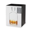 Viski Mountain, Lead-Free Crystal, Hand-Blown Decanter with Stopper, 24 Oz
