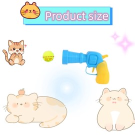 FUNNTY Cat Toy Ball Set, Silent Plush Elastic Cat Ball Toy,Interactive Cat Toys for Indoor Cats Kitten Toys.