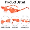 Wohlstand Flames Sunglasses, Pack of 12 Flames Glasses, Rimless Colourful