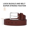 SENDEFN Men's Leather Belt, 38 mm Wide, Men's Belt for