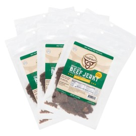 Mission Meats Beef Jerky from 100% Grass Fed & Pasture Raised Beef, Nitrate Nitrite Free, Paleo & Keto Friendly, Whole 30 Snacks, MSG Free, Gluten Free, Original 2oz (Pack of 6)