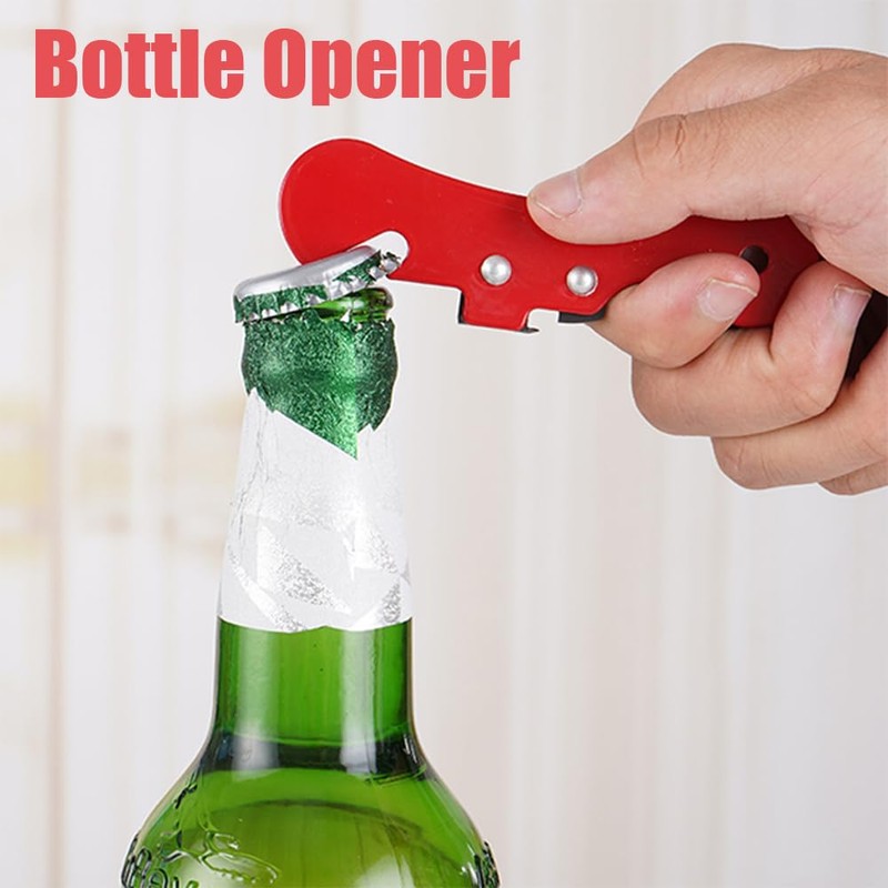 2 Pcs Bottle Opener Metal Manual Tin Opener Multi Purpose