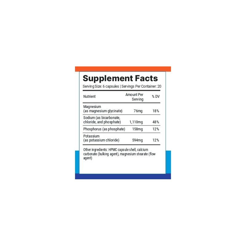 Fasting Salts Capsules Pure Electrolytes for Fasting. Sodium, Potassium, Magnesium,