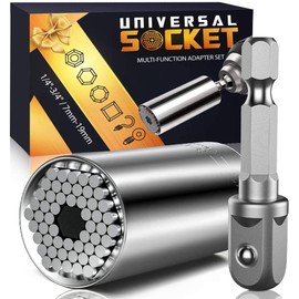 Fathers Day Dad Gifts from Daughter Son Wife Super Universal Socket Tools Gifts for Men, Grip Set with Power Drill Adapter Cool Stuff Gadgets Present Ideas Gifts for Dad Husband Him Grandpa Step Dad