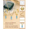14K Gold Plated Birthstone Necklaces for Women Non Tarnish -