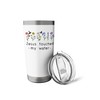 Jesus Touched My Water Christian Faith Religious God Quotes Stainless