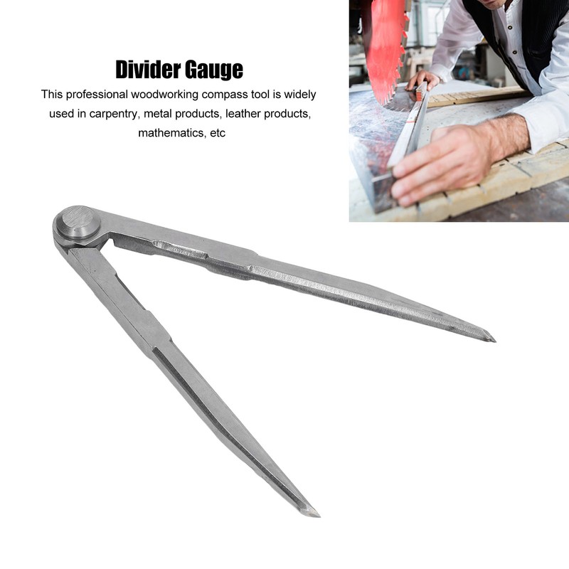Wing Divider Carbon Steel Hardened Finely Polished Tips Accurate Positioning