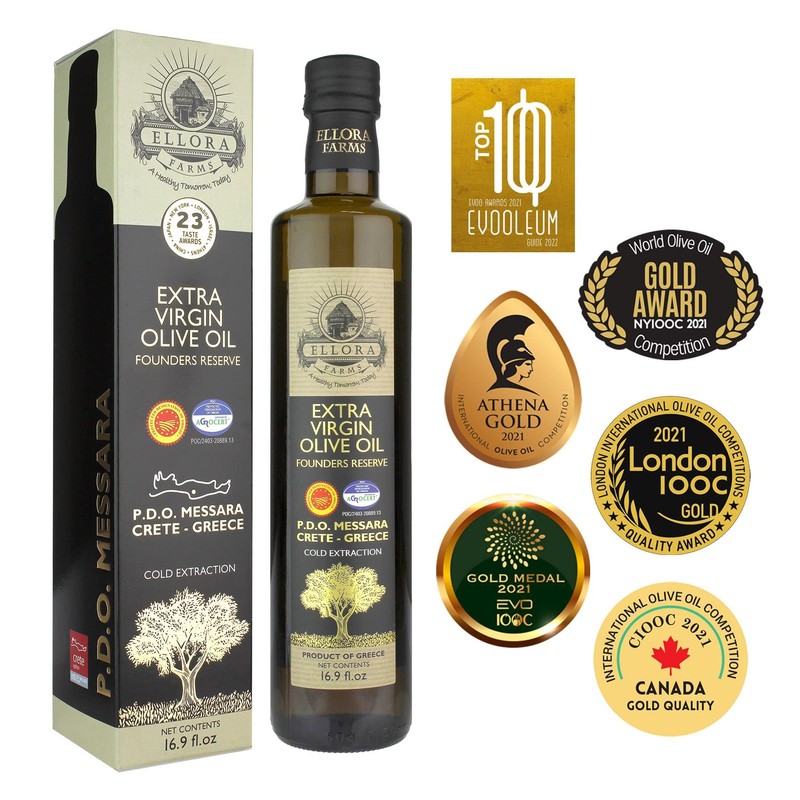 Ellora Farms, Greek Extra Virgin Olive Oil, Certified Single Estate