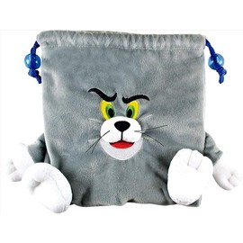 Tees Factory Tom & Jerry Plush Drawstring Bag Funny Art Tom++