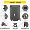 Doppy 53 Gallon Collapsible Rain Barrel, Portable PVC Rainwater Collection
