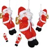 COSSA Christmas Decoration Santa Claus Figure Climbing Rope Santa Ornament