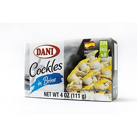 Dani Cockles ( Pack of 25 ) in Brine ( Berberechos ) 40-50 Count Canned 4 oz ( 110 g)