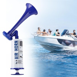 Handheld Air Horn, Aluminum Super Loud Stadium Noisemakers for Sporting Events, Portable Air Pump Horns Sport and Marine Signal Safety Alarm Horn for Boating, Sports Games, Birthday Parties