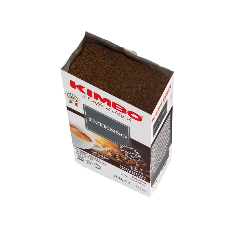 Kimbo Coffee, Espresso Intenso, Ground Coffee, Medium Roast, 12/13, Italian