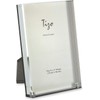 Tizo 5" X 7" Acrylic Crystal Clear Photo Frame, Silver