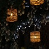 Large Solar Rope Lantern Outdoor Hanging – Handwoven Jute Rope