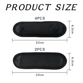 4 Pieces Of Removable Shoulder Strap Pads, 2 Pieces Of Straight-Through Shoulder Strap Pads, Shoulder Pad Backpack, Replacement Shoulder Pads, Shoulder Strap Backpack Accessories