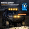 Nilight 2PCS 42W Light Bar 3Inch Cube Pod Light Amber