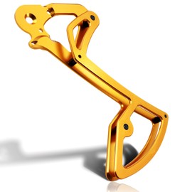 Reduzierstück für Schaltwerksführung, passend für SRAM Mountain AXS 12-Gang-Schaltwerksführungsplatte,für SRAM M11/12-Gang-Schaltwerksführungsbein, hinterer Reduzierkäfig (Gold)