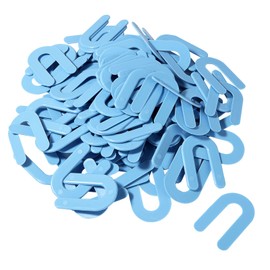 300 Pack Horseshoe Shims Tile Spacers, 1/16 Inch Plastic Shims Structural Horseshoe U Shape, Plastic Horseshoe Shims for Leveling (300pcs, Blue, 1/16 Inch)